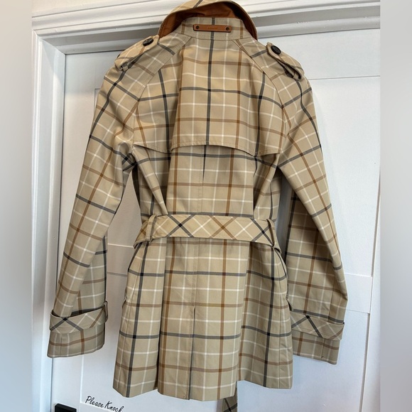 Coach 1941 Plaid Print Trench Coat size XS new without tag - Picture 6 of 7